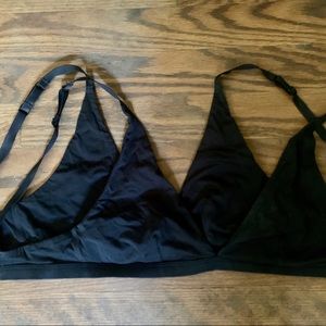 everlane triangle bralletes